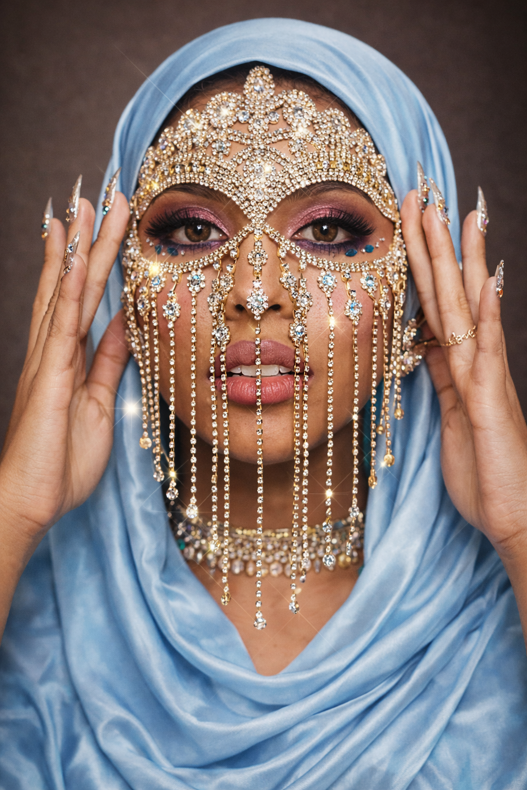 Face jewelry/veil