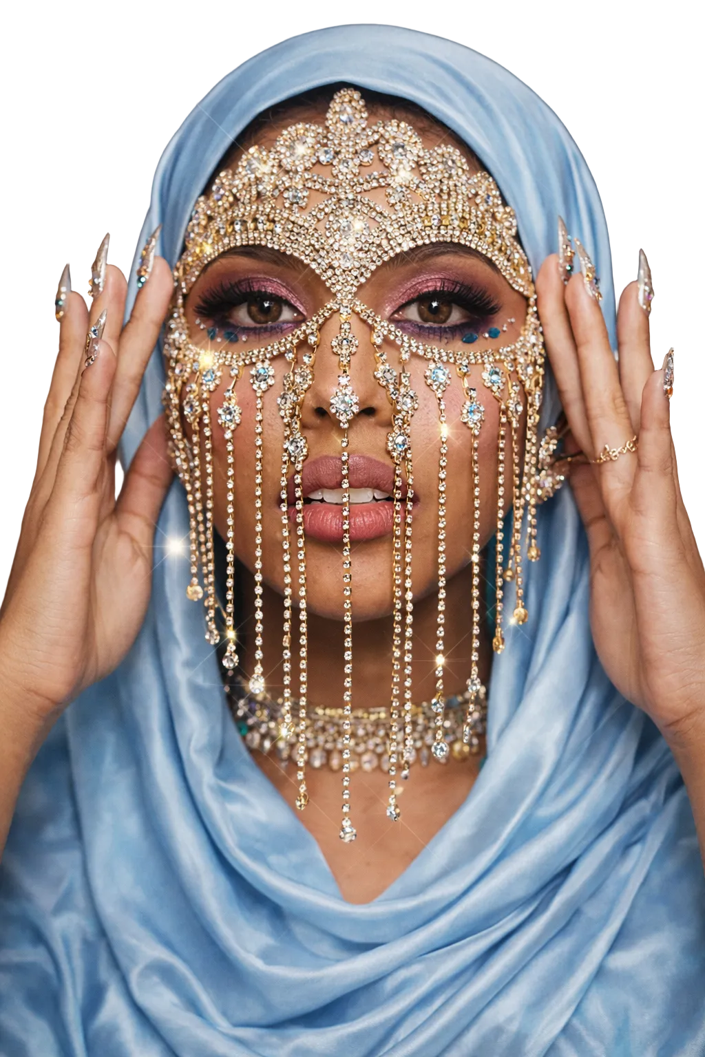 Face jewelry/veil