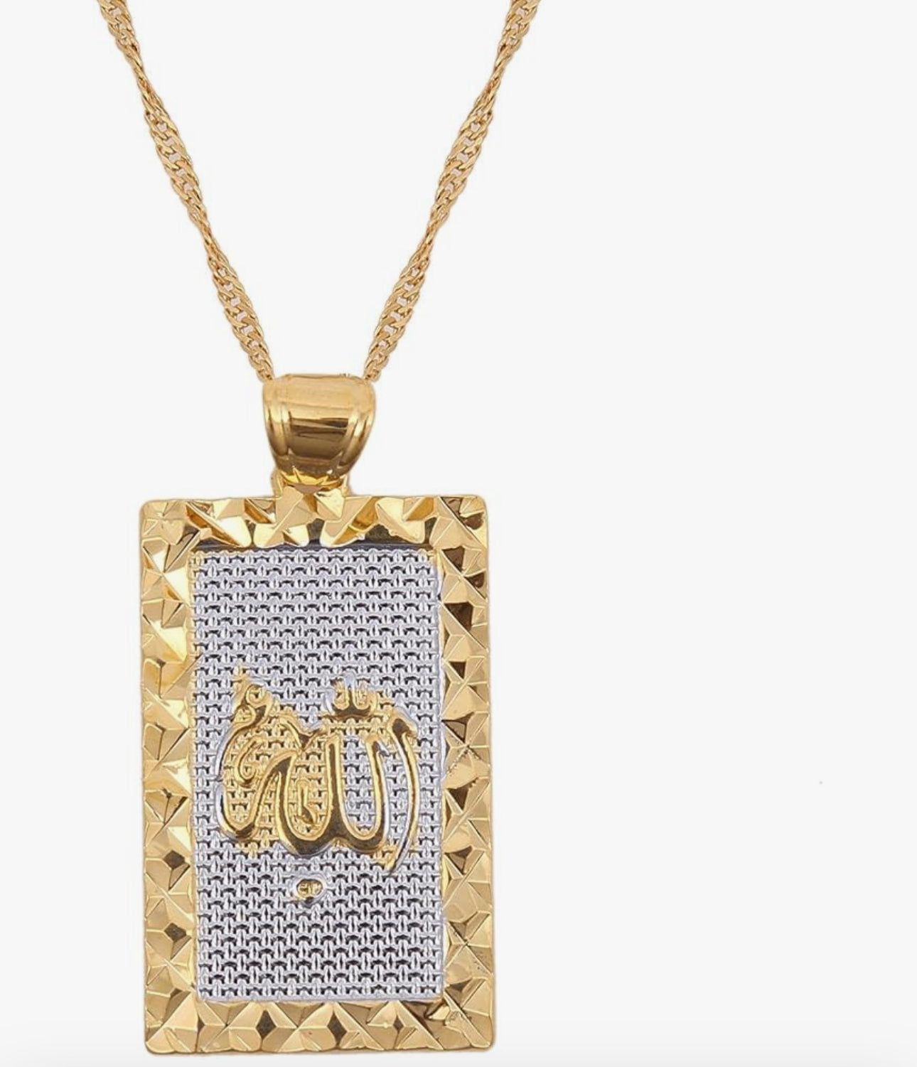 Platinum gold pendant