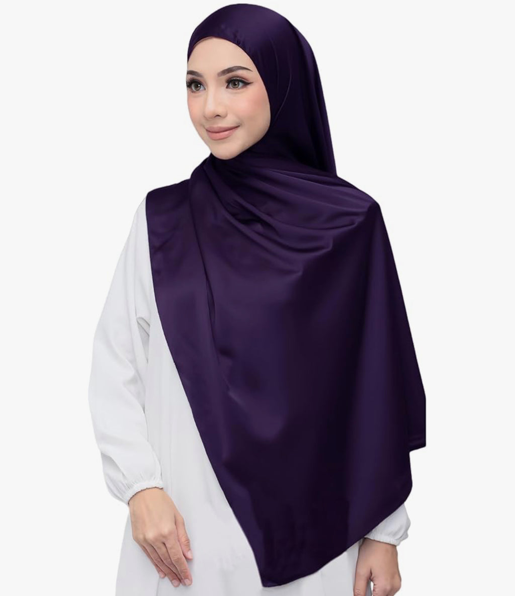Lina & Lily Satin Hijab Head Scarf Shawl Wrap (18 colors)