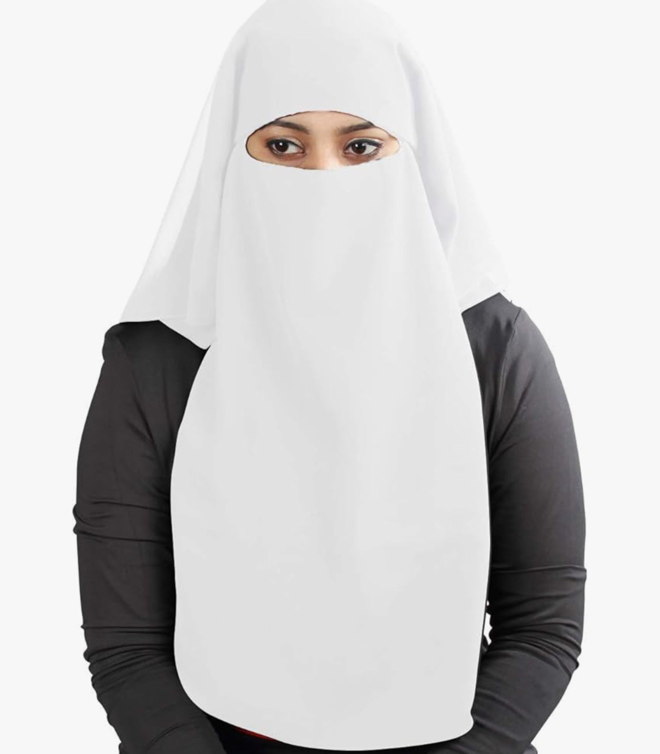 MyBatua Saudi Niqab In Breathable Georgette 1pc Face Veil (11 colors)