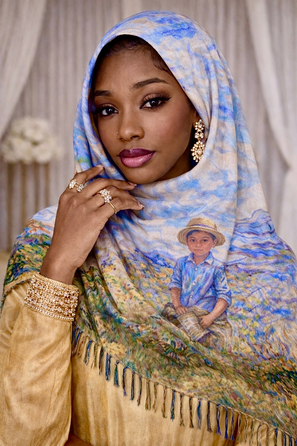 Fun in the field scarf/hijab