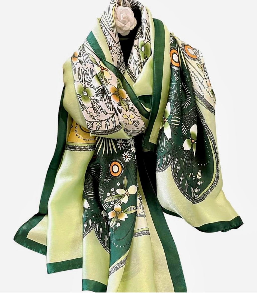 Green treasure scarf/hijab