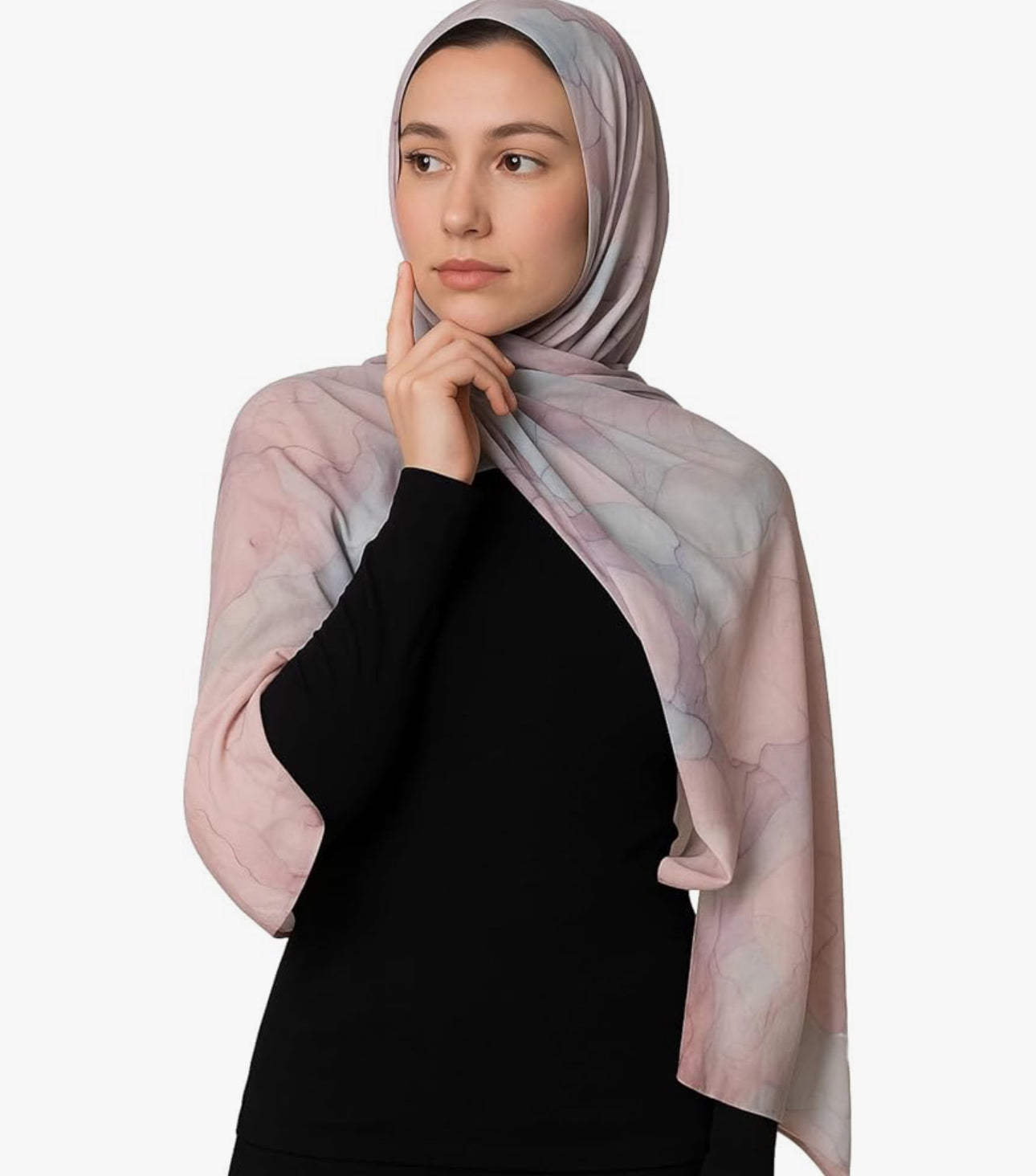Women's Signature Lux Cotton-Modal Hijab Scarf. Soft, Breathable, Lightweight Wrap or Shawl for Modest Everyday Fashion (3 colors)