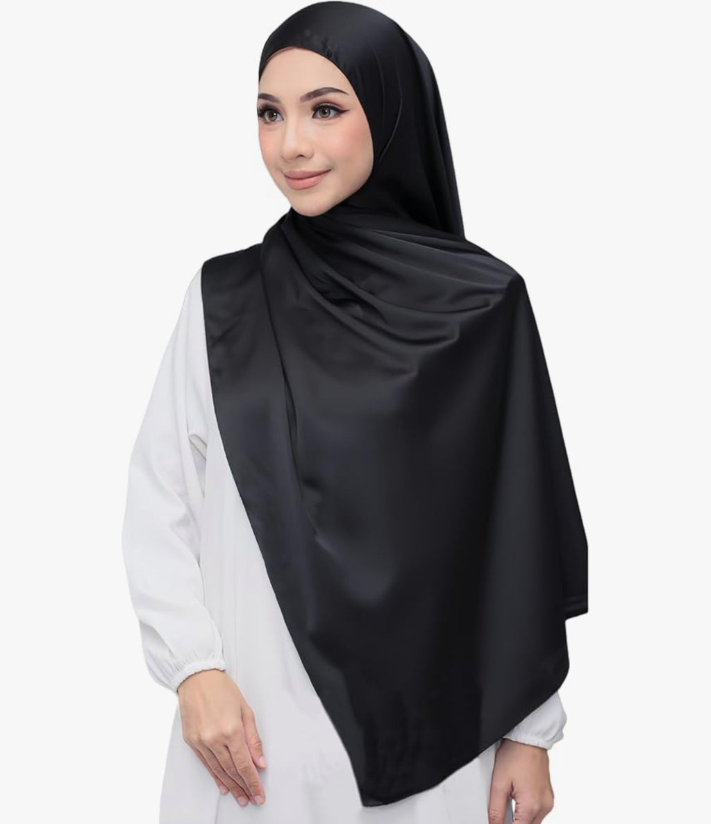 Lina & Lily Satin Hijab Head Scarf Shawl Wrap (18 colors)
