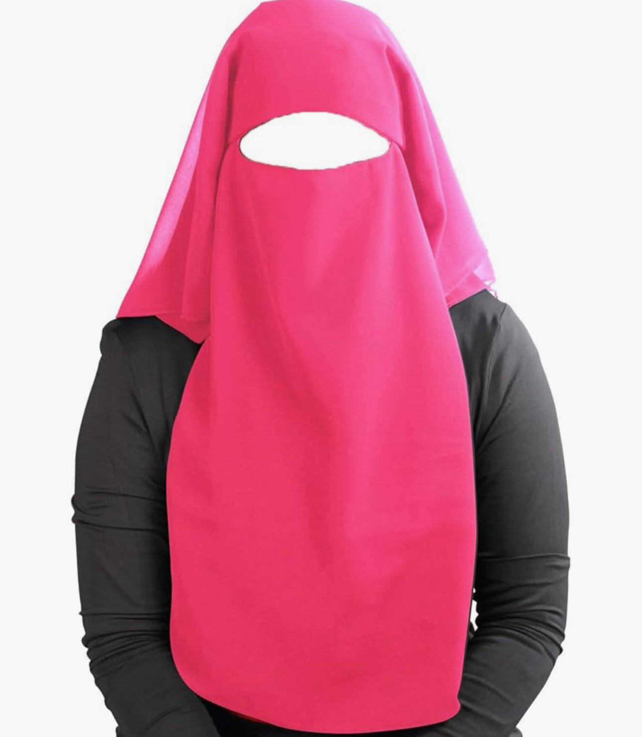 MyBatua Saudi Niqab In Breathable Georgette 1pc Face Veil (11 colors)