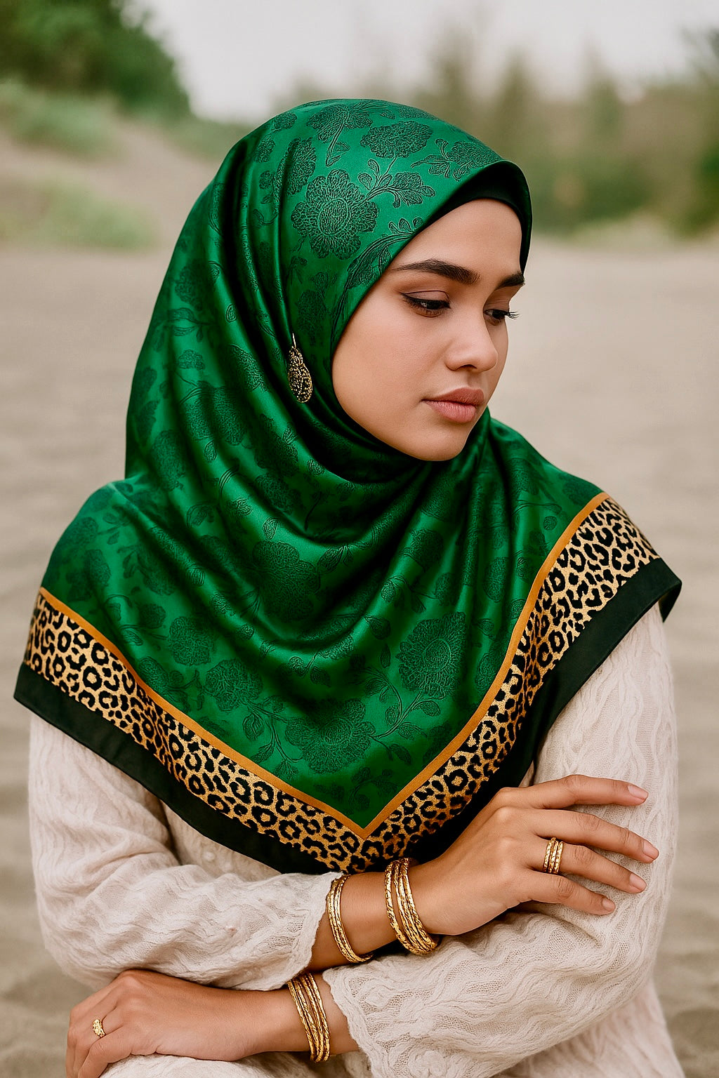 Leopard Lux hijab/scarf