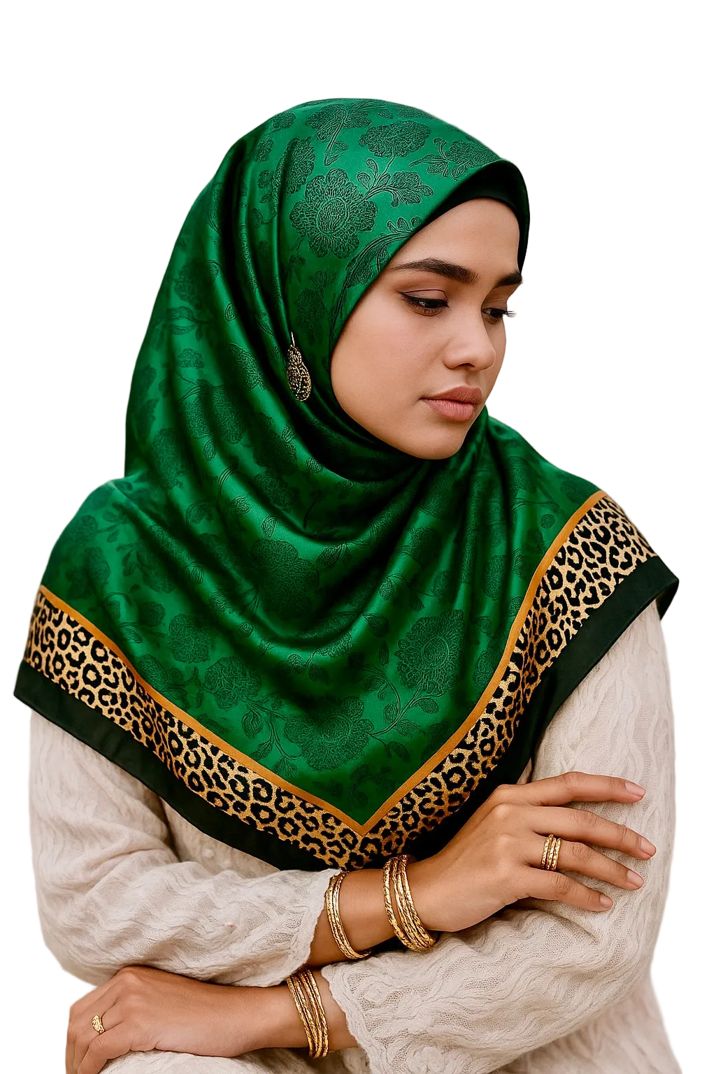 Leopard Lux hijab/scarf