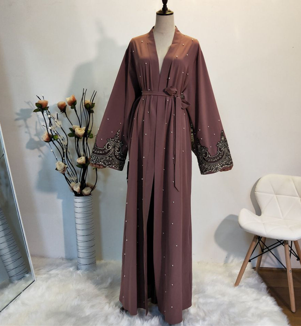 Rhinestones abaya (2 colors)