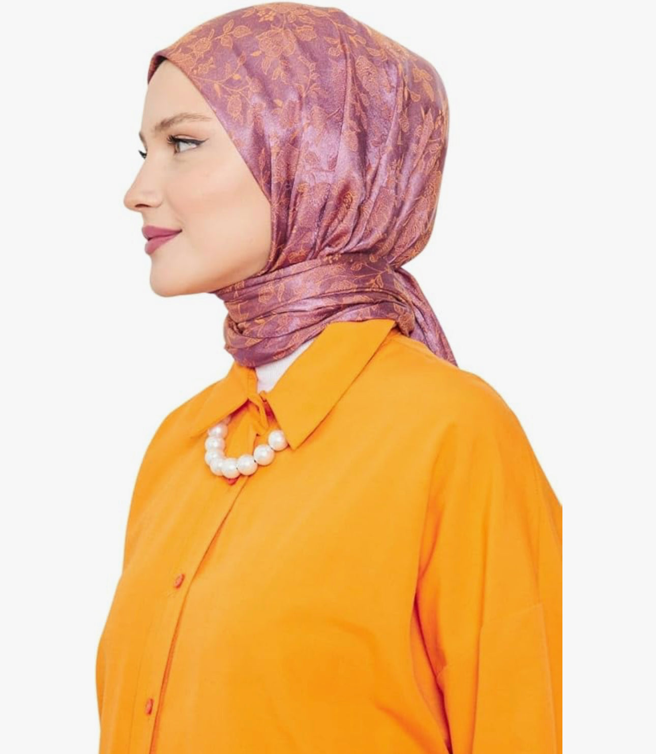 Hijab Scarf for Women – Long & Soft Hijab, Shawl, Head Scarf, Flower Shiny Jacquard Shawl – 29.5" x 72.8" (9 colors)