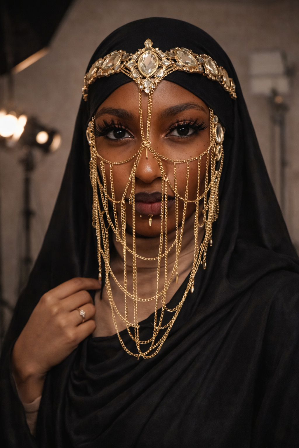 Face jewelry/veil