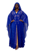 Sparkling blue abaya