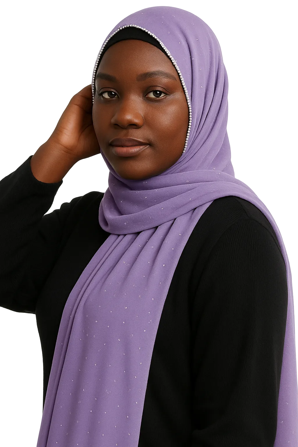 Hijab for Women Premium Chiffon Hijab Rhinestone Hijab Scraf for Women Muslim (12 colors)