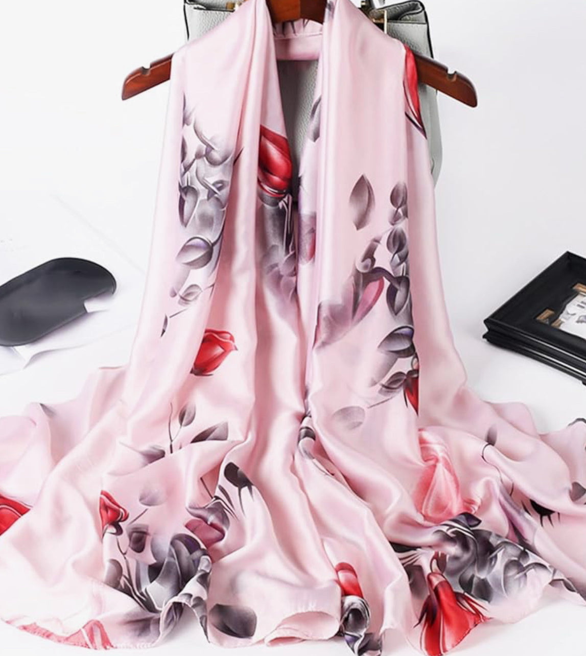 Powder floral beauty hijab/scarf