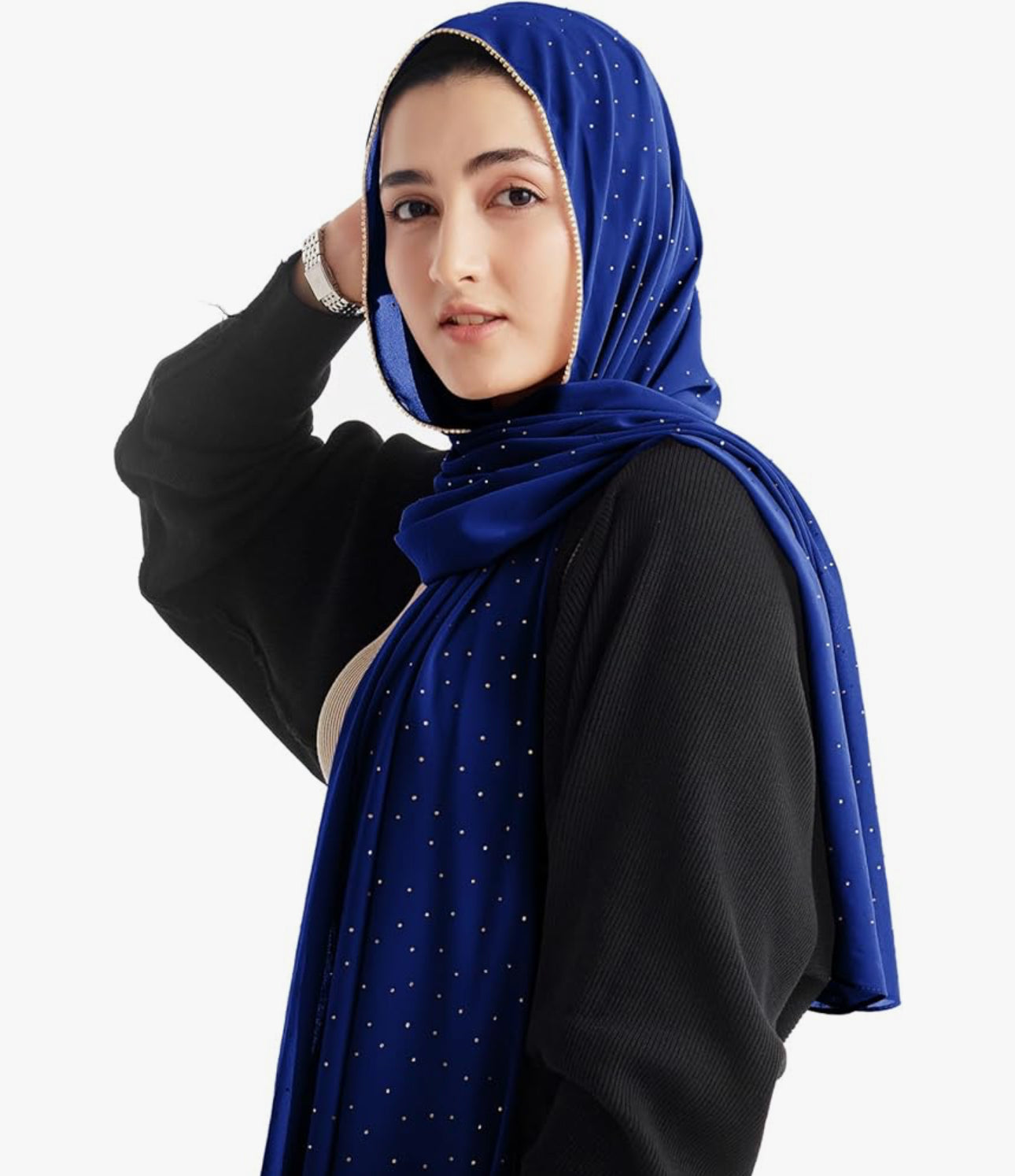 Hijab for Women Premium Chiffon Hijab Rhinestone Hijab Scraf for Women Muslim (12 colors)
