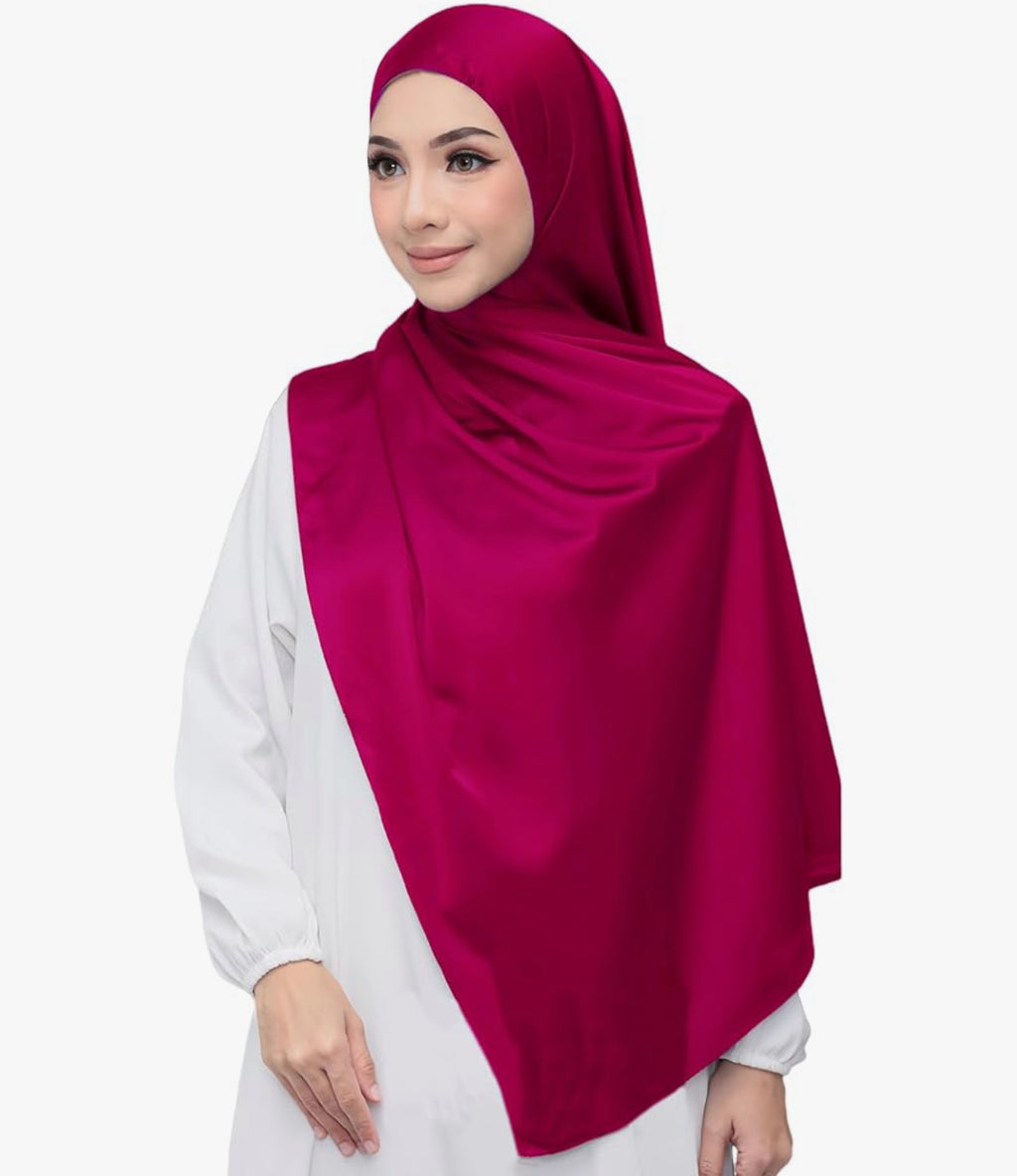 Lina & Lily Satin Hijab Head Scarf Shawl Wrap (18 colors)