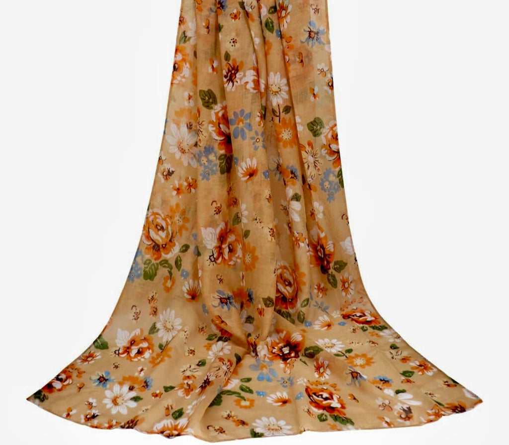Fall flower hijab/scarf