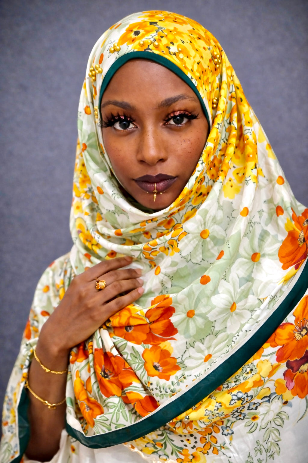 Sunny flower hijab