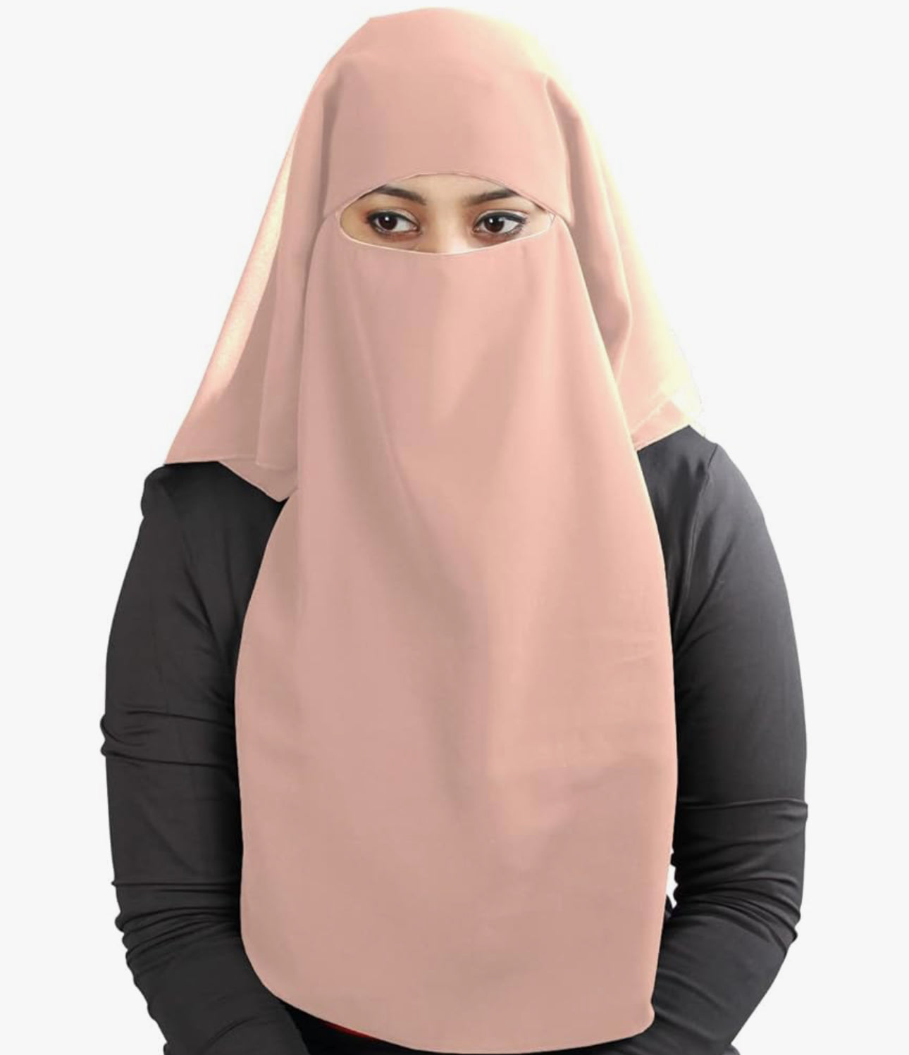 MyBatua Saudi Niqab In Breathable Georgette 1pc Face Veil (11 colors)