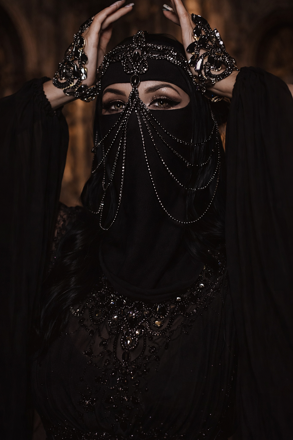 Face jewelry/veil