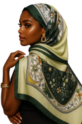 Green treasure scarf/hijab