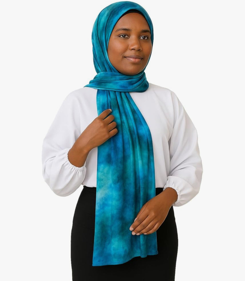 Women's Signature Lux Cotton-Modal Hijab Scarf. Soft, Breathable, Lightweight Wrap or Shawl for Modest Everyday Fashion (3 colors)