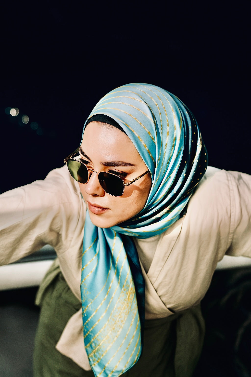 Marbled elegance hijab/scarf