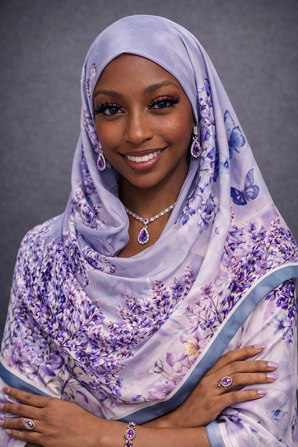 Purple mulberry hijab