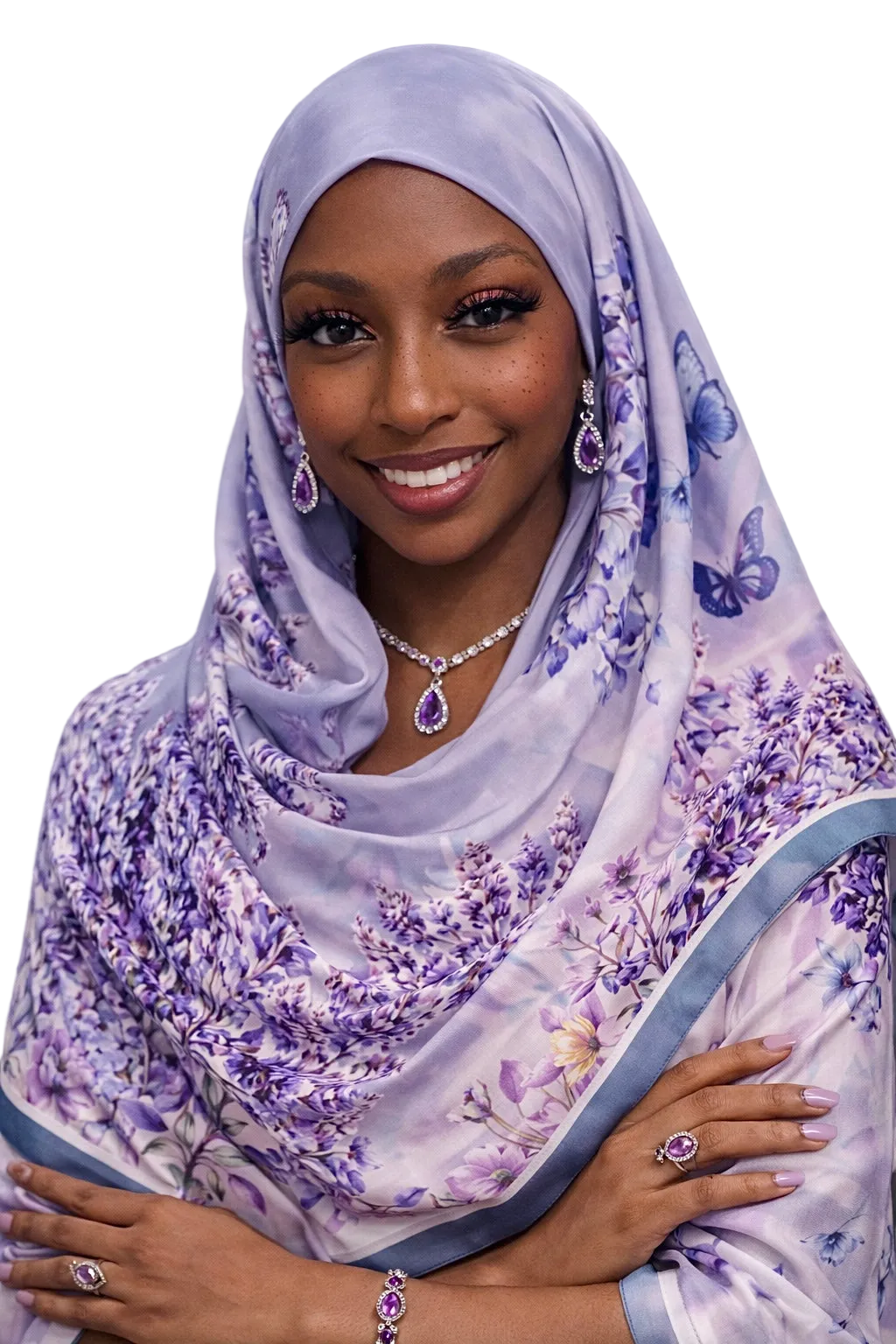 Purple mulberry hijab