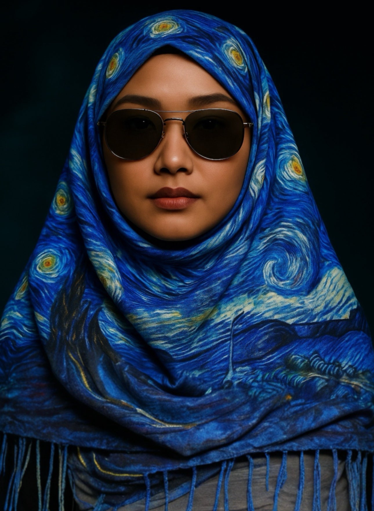 Starry night scarf/hijab