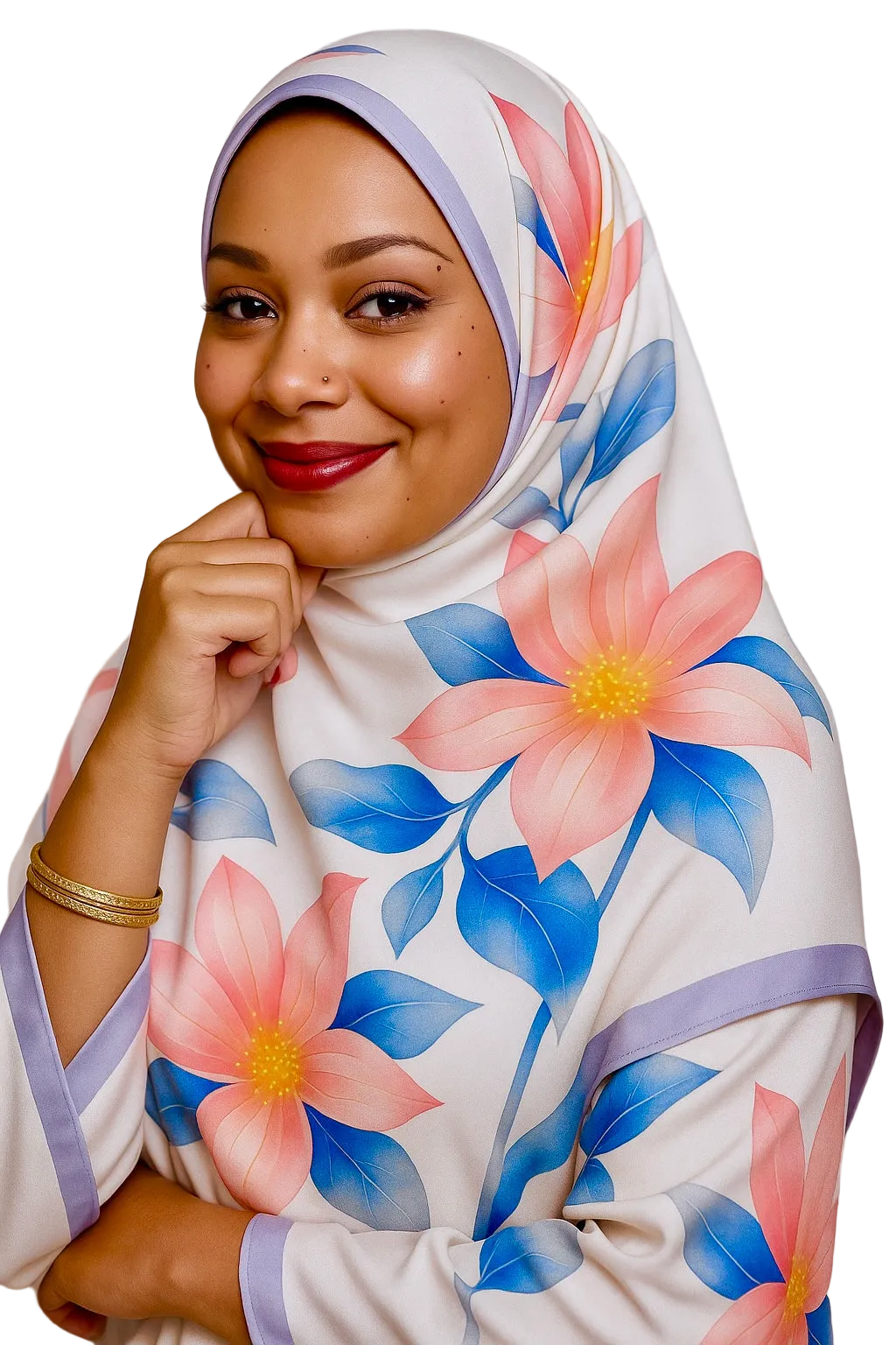 Floral beauty scarf/hijab