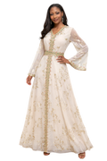 Embroidered lace calf dress(2 colors)