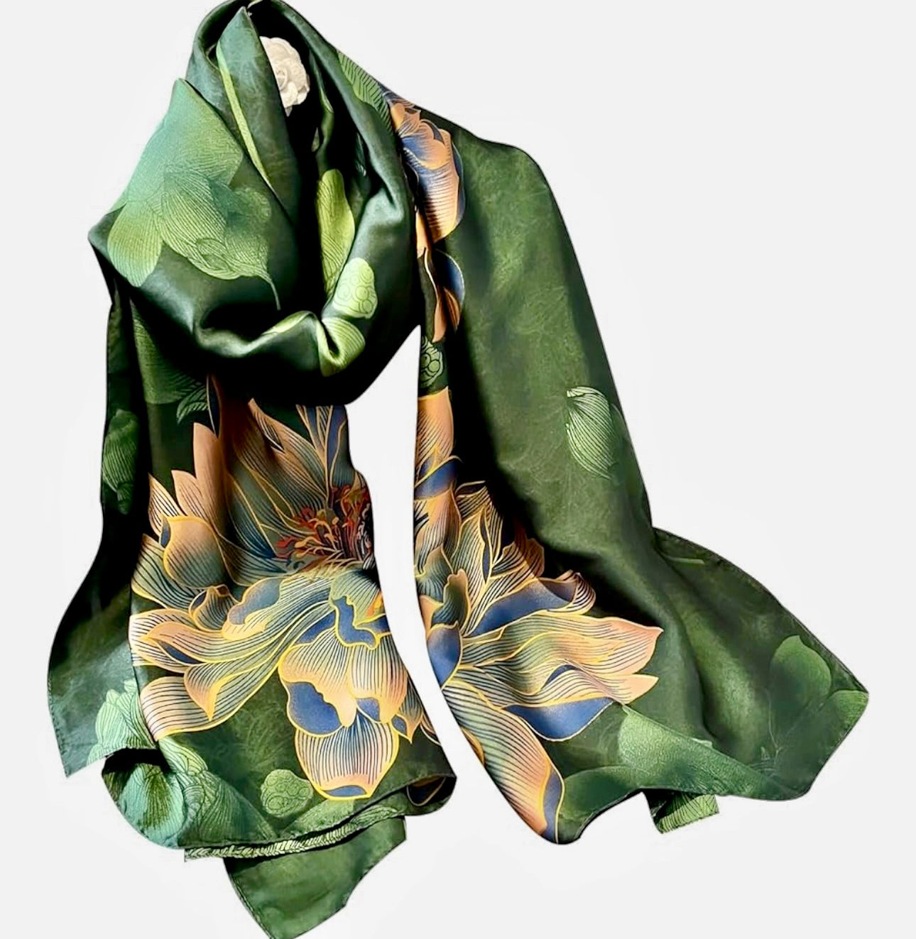Green meadow scarf/hijab