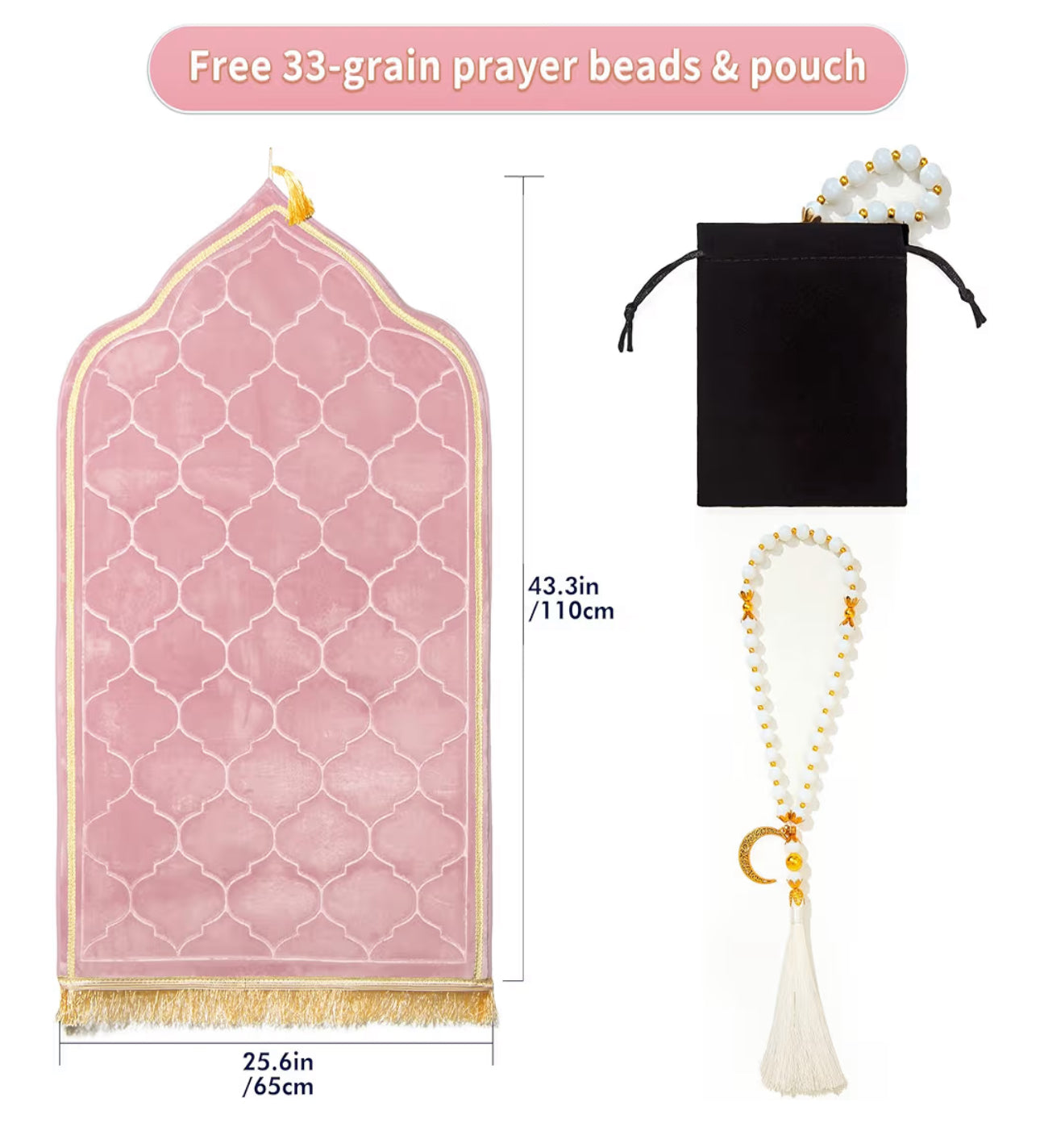 Islamic Prayer Mat/beads