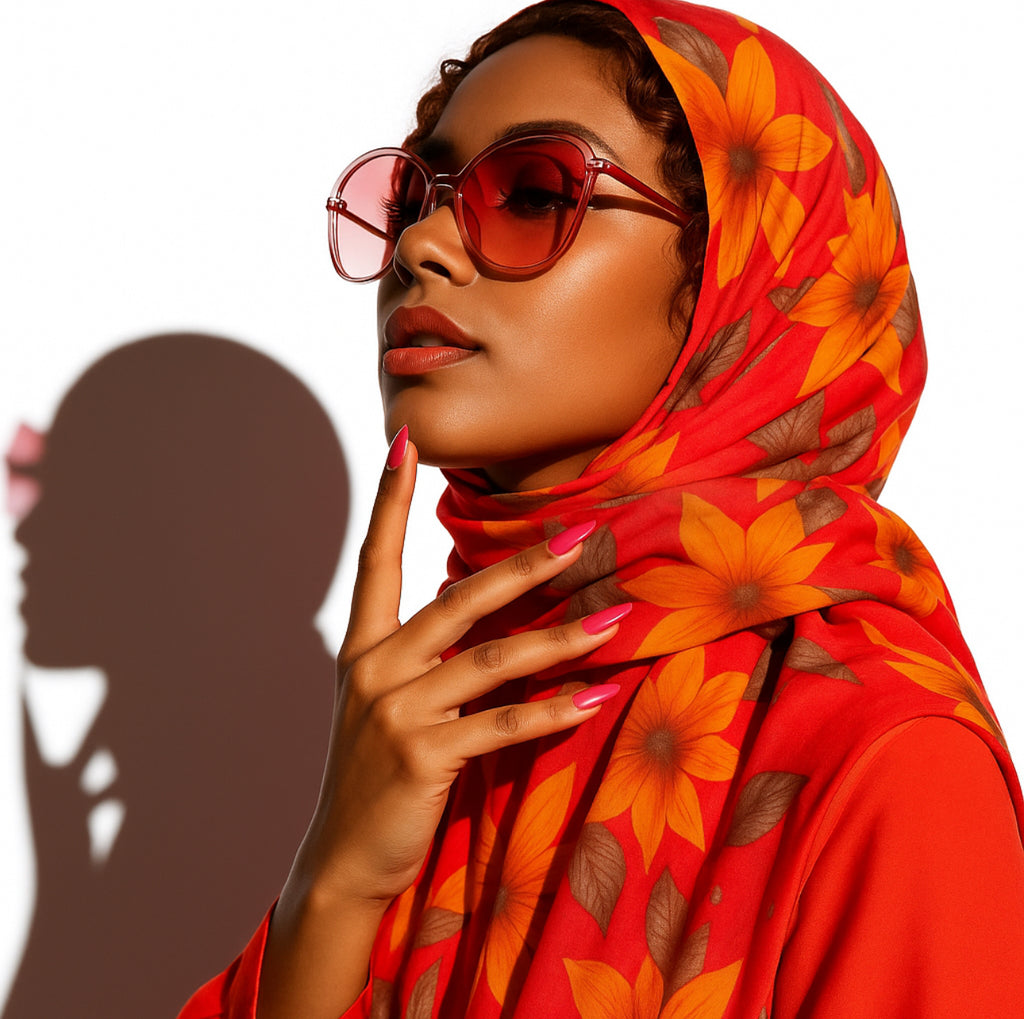 Orange radiance hijab/scarf