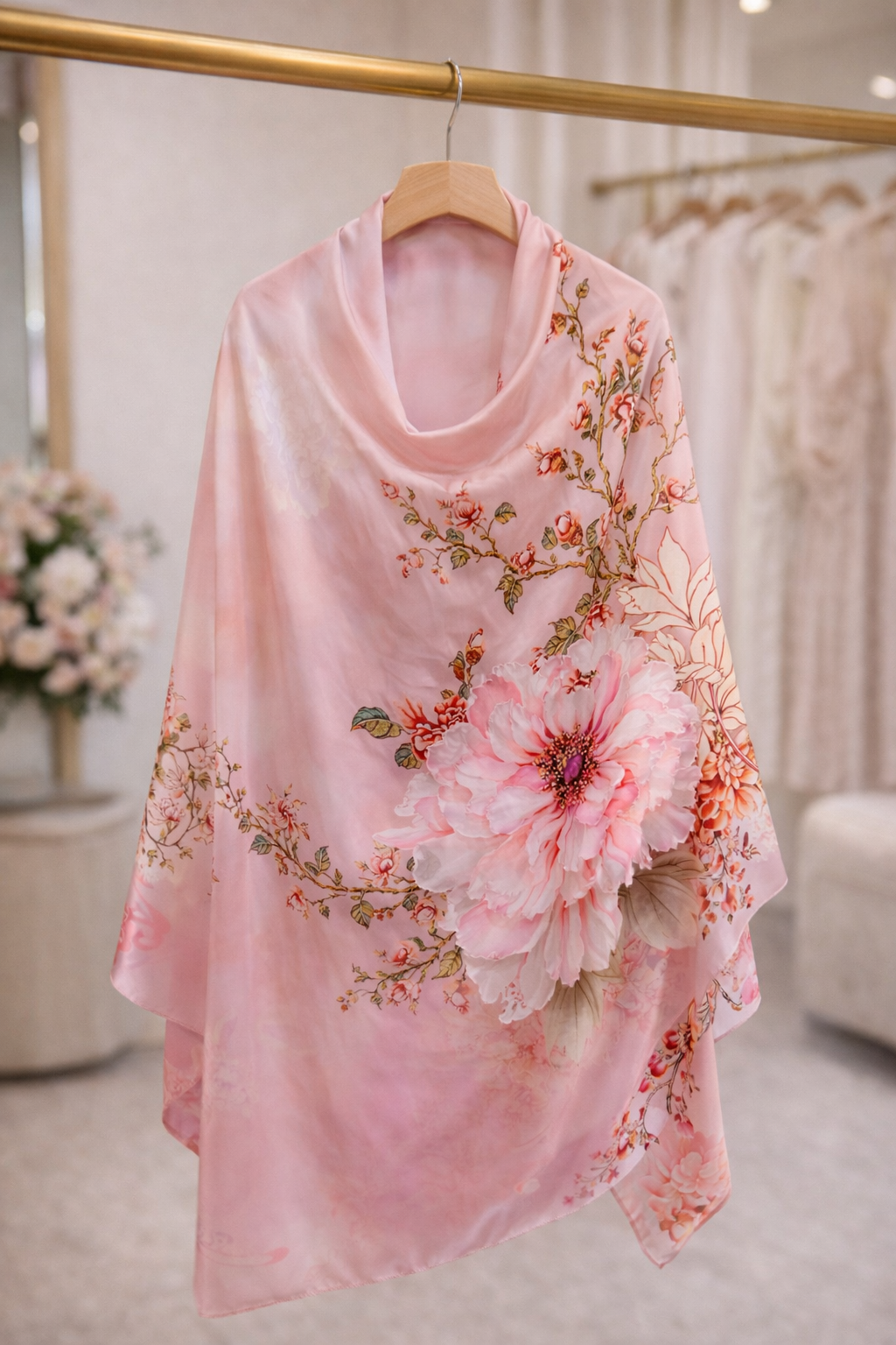 Blushed modesty hijab
