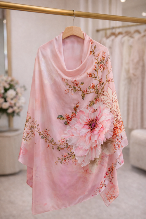 Blushed modesty hijab