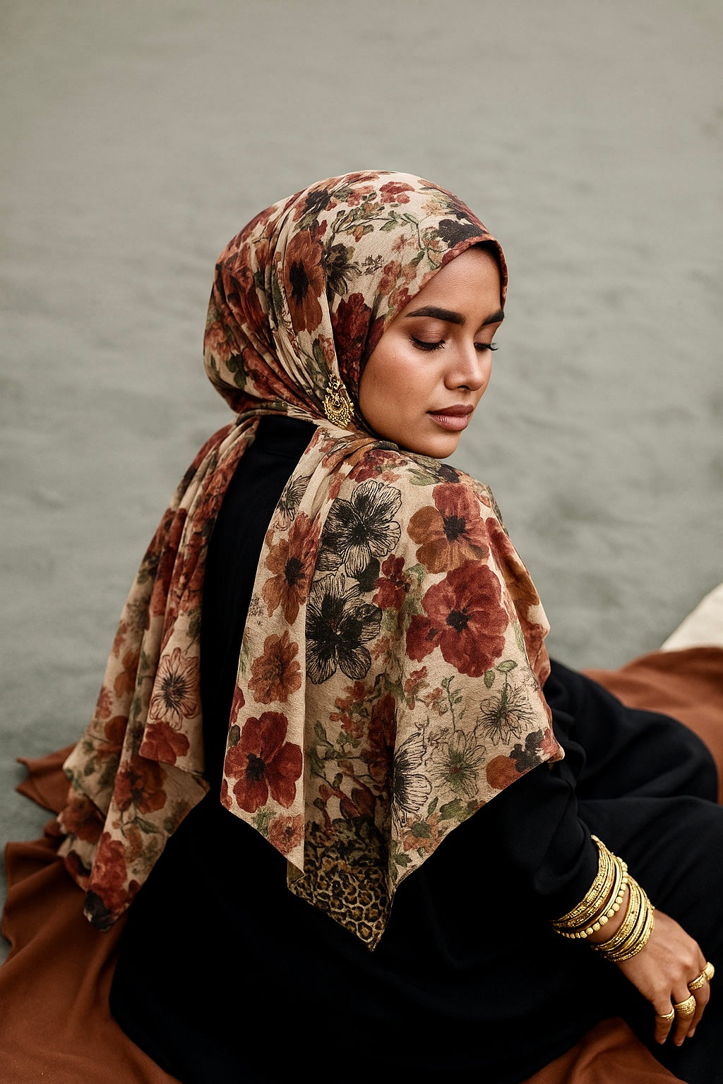 Fall festive hijab/scarf