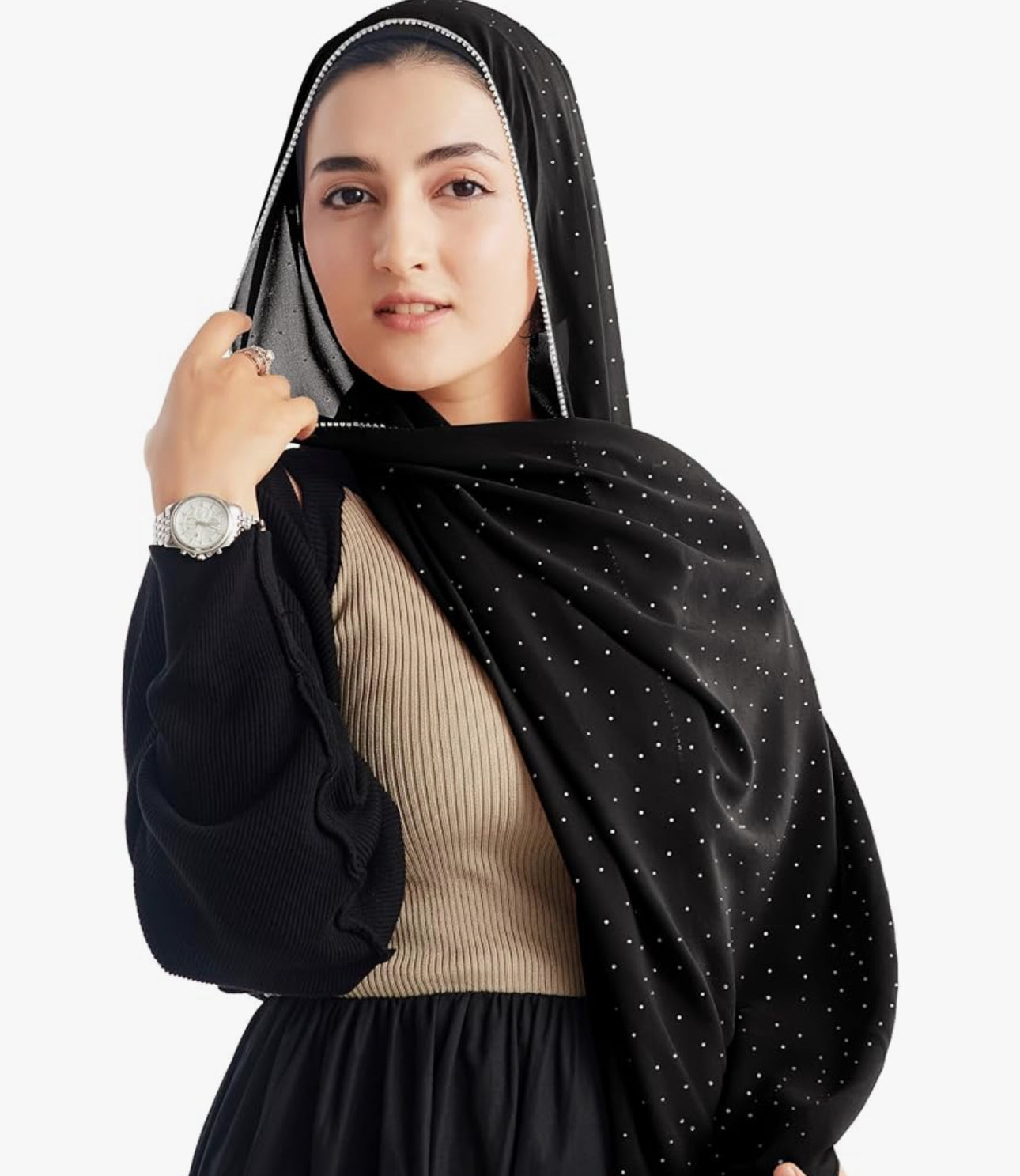 Hijab for Women Premium Chiffon Hijab Rhinestone Hijab Scraf for Women Muslim (12 colors)