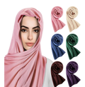 Hijab Scarves Muslim Head Wraps Jersey Hijab Soft Long Scarf Wrap Cotton Shawl