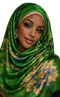 Green meadow scarf/hijab
