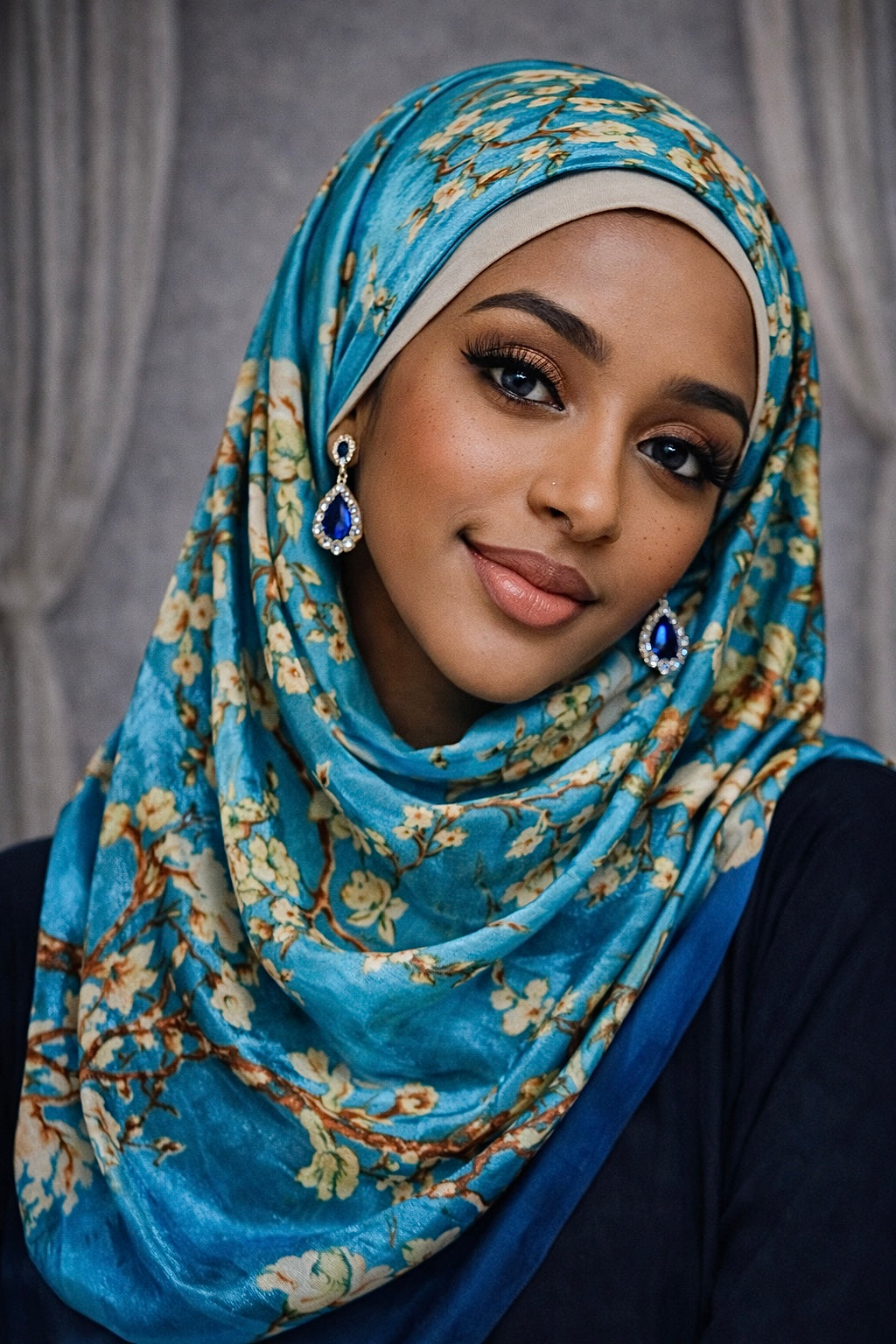 Divine blue scarf/hijab