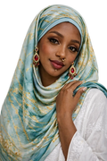 Marbled elegance hijab/scarf