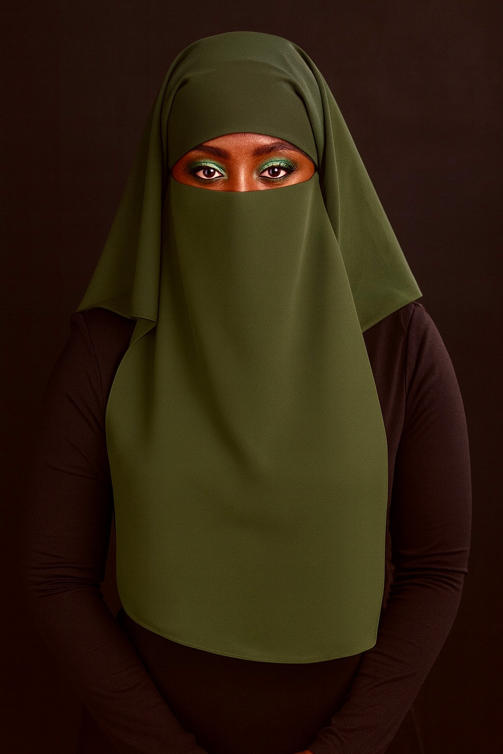 MyBatua Saudi Niqab In Breathable Georgette 1pc Face Veil (11 colors)