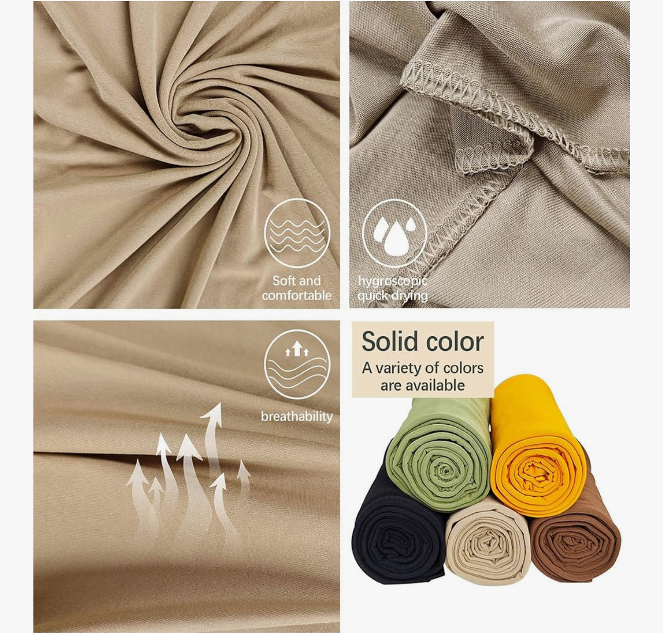 headwraps for black women Stretch Jersey Turban, Black, brown, brown, green, yellow