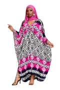 Blushing pattern kaftan