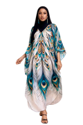 Peacock Feather Kaftan