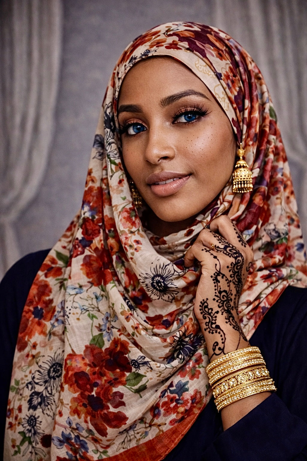 Fall festive hijab/scarf