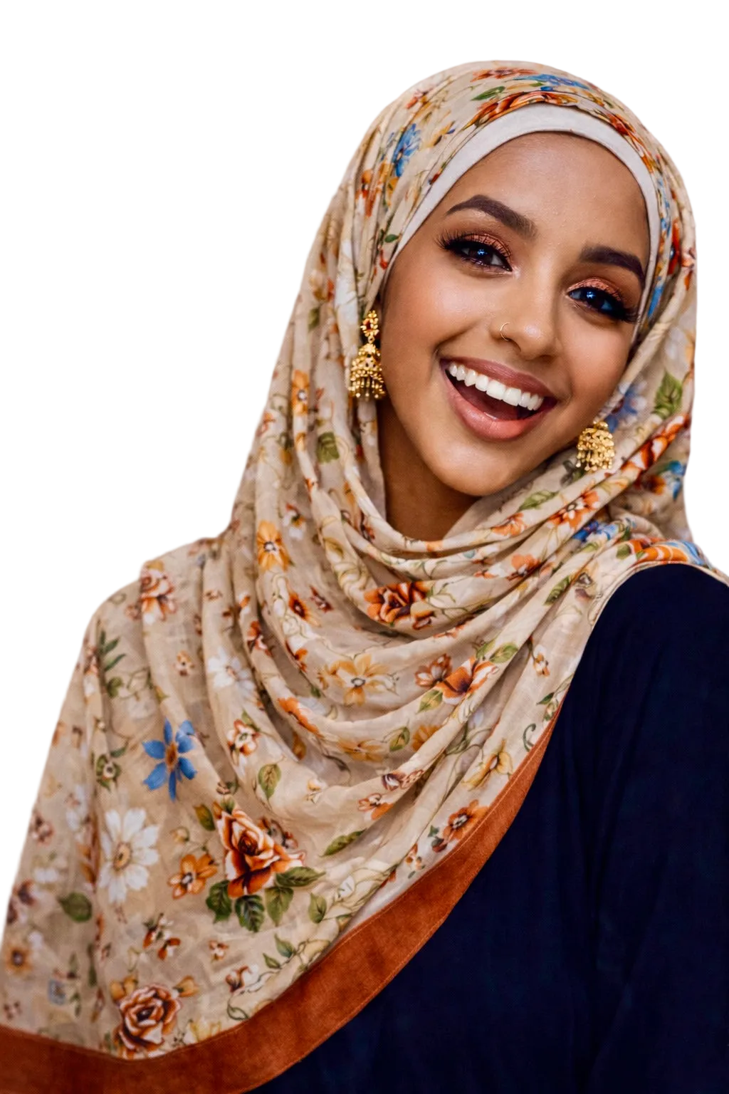Fall flower hijab/scarf