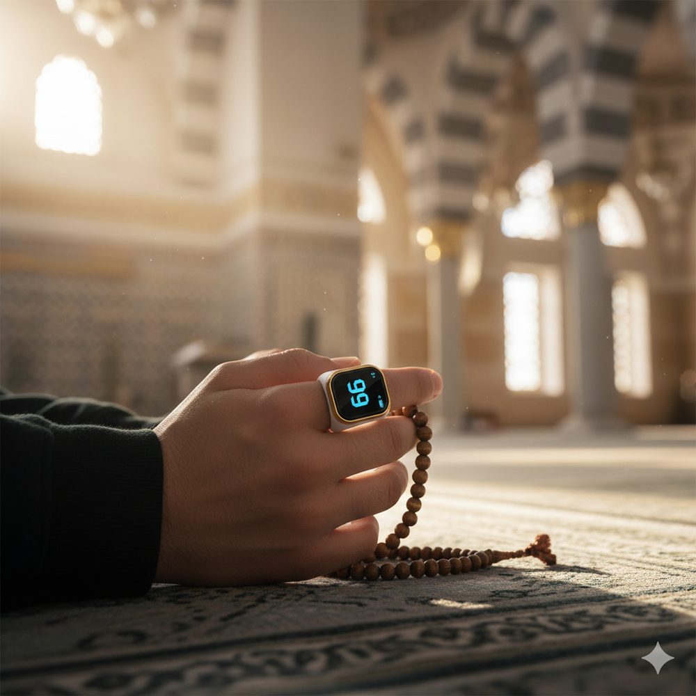Zikr smart ring (white)